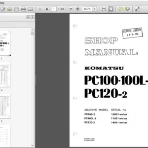 KOMATSU PC100-100L-2 PC120-2 SERVICE REPAIR MANUAL (SEBM0202303) KOMATSU PC100 100L 2 PC120 2 - PDF DOWNLOAD