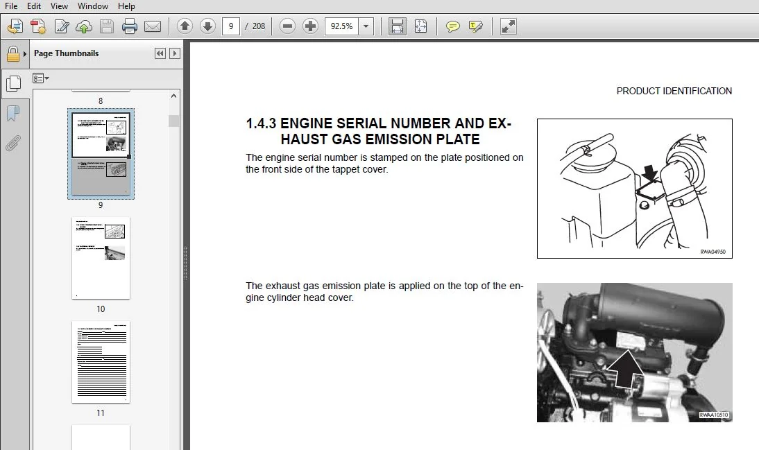 KOMATSU PC12R-8 PC12R-8 HS PC15R-8 PC15R-8 HS HYDRAULIC EXCAVATOR Operation & Maintenance Manual (WEAM002702) - PDF DOWNLOAD - Image 3
