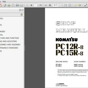 KOMATSU PC12R-8 PC15R-8 SERVICE REPAIR MANUAL (SN:10001 & UP) KOMATSU PC12R-8 PC15R-8 - PDF DOWNLOAD