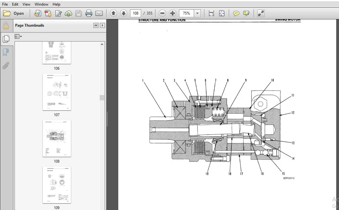 KOMATSU PC12R-8 PC15R-8 SERVICE REPAIR MANUAL (SN:10001 & UP) KOMATSU PC12R-8 PC15R-8 - PDF DOWNLOAD - Image 4