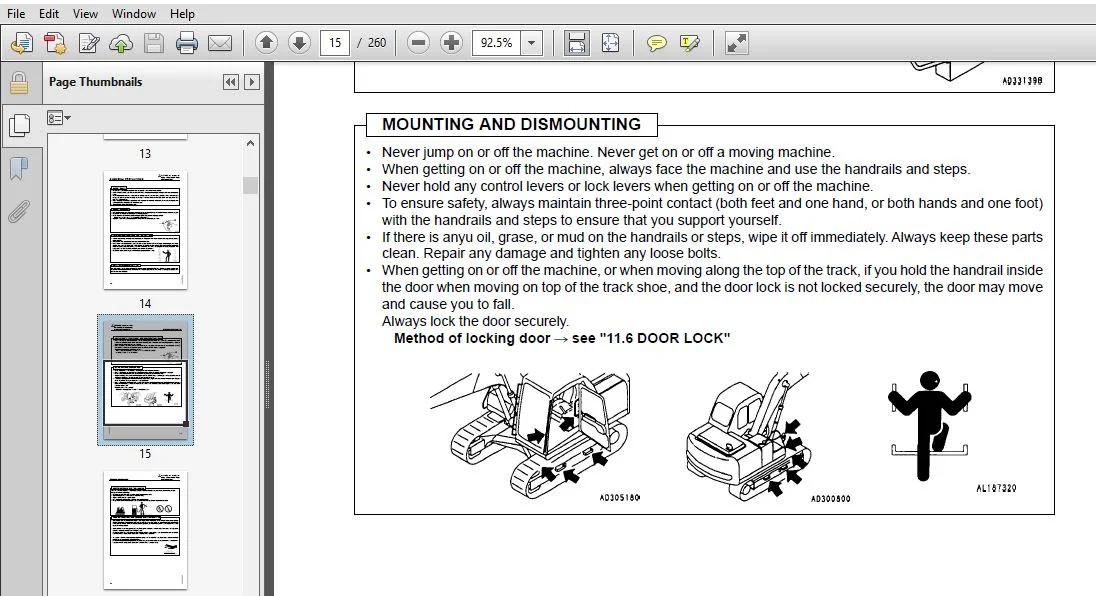 KOMATSU PC130-6K PC150LGP-6K HYDRAULIC EXCAVATOR OPERATION & MAINTENANCE MANUAL (UEAM000602) - PDF DOWNLOAD - Image 4