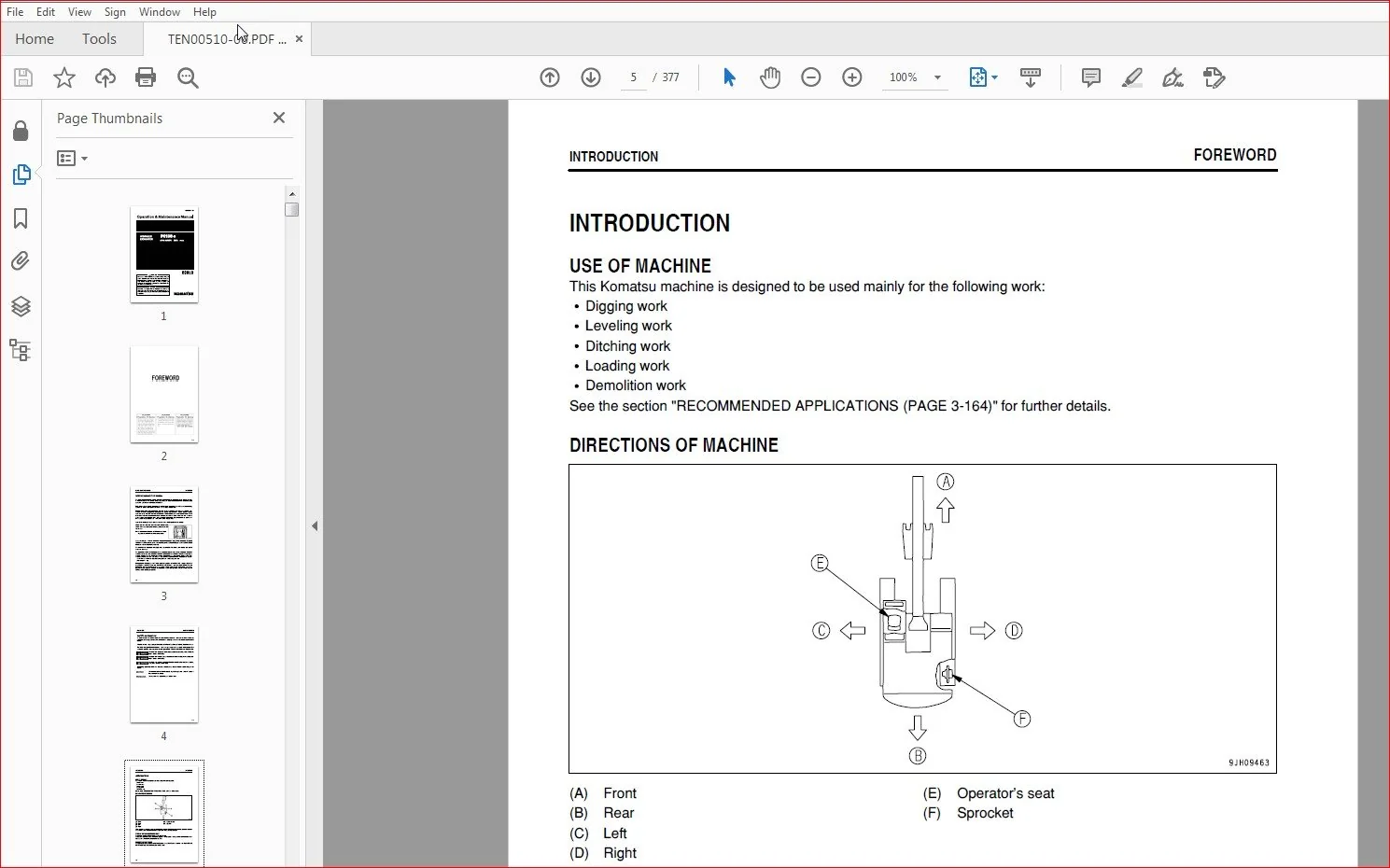 KOMATSU PC130-8 HYDRAULIC EXCAVATOR OPERATION & MAINTENANCE MANUAL (SN:82555 & UP) KOMATSU PC130-8 - PDF DOWNLOAD - Image 2