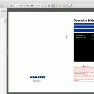 KOMATSU PC130-8 HYDRAULIC EXCAVATOR OPERATION & MAINTENANCE MANUAL (SN:C30001 & UP) KOMATSU PC130 8 - PDF DOWNLOAD