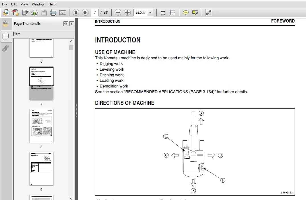 KOMATSU PC130-8 HYDRAULIC EXCAVATOR OPERATION & MAINTENANCE MANUAL (SN:C30001 & UP) KOMATSU PC130 8 - PDF DOWNLOAD - Image 3