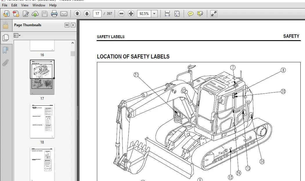KOMATSU PC138US-8 PC138USLC-8 HYDRAULIC EXCAVATOR OPERATION & MAINTENANCE MANUAL (SN:20001 & UP) - PDF DOWNLOAD - Image 3