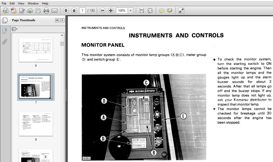 KOMATSU PC150,150LC-3 PC150HD,150NHD-3 HYDRAULIC EXCAVATOR OPERATION & MAINTENANCE MANUAL (SEAM021K0303) - PDF DOWNLOAD - Image 4