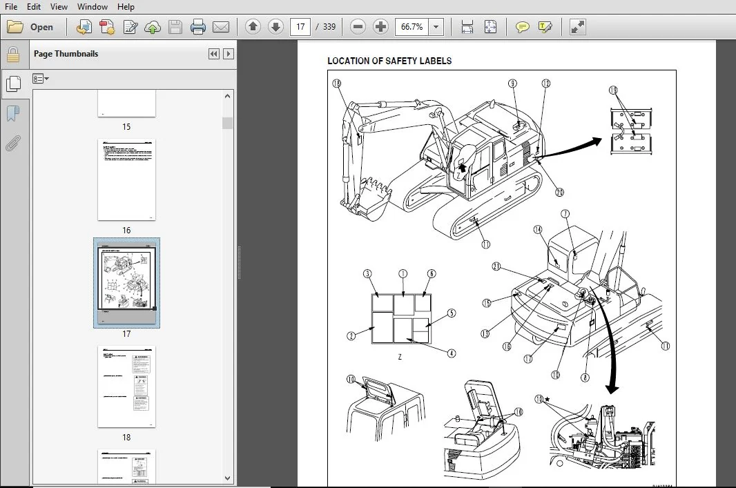 KOMATSU PC160LC-7E0 HYDRAULIC EXCAVATOR OPERATION & MAINTENANCE MANUAL (SN:20001 & UP) KOMATSU PC160LC-7E0 - PDF DOWNLOAD - Image 4