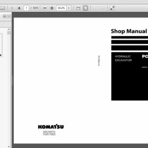 KOMATSU PC160LC-8 HYDRAULIC EXCAVATOR SERVICE REPAIR MANUAL (SN:C20001 & UP) - PDF DOWNLOAD