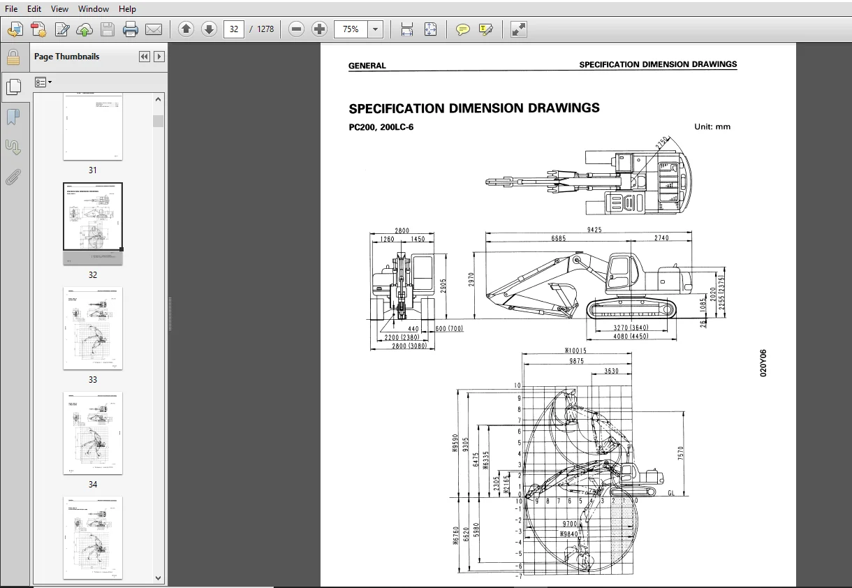 KOMATSU PC200, 200LC-6 PC210,210LC-6 PC220,220LC-6 PC230, 230LC-6 SERVICE REPAIR MANUAL - PDF DOWNLOAD - Image 3
