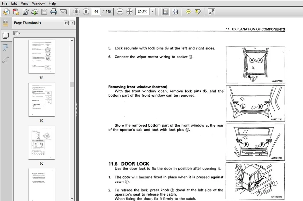 KOMATSU PC200-6 HYDRAULIC EXCAVATOR Operation & Maintenance Manual (SN:C10001 & UP) KOMATSU PC200-6 - PDF DOWNLOAD - Image 3