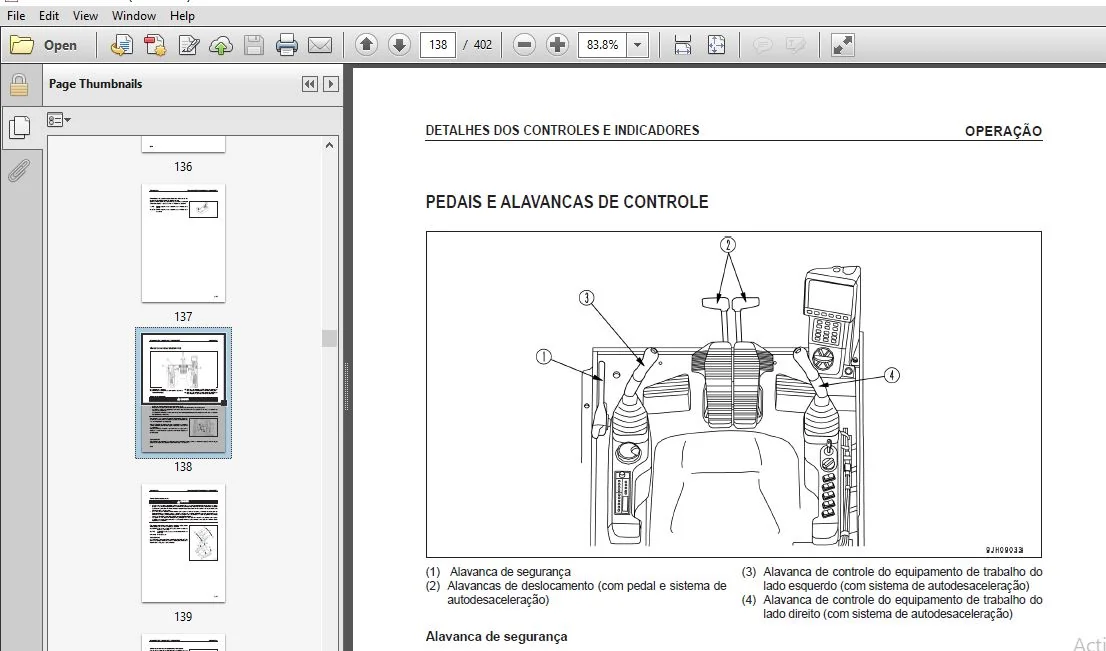KOMATSU PC200-8 PC200LC-8 PC240LC-8 ESCAVADEIRAS HIDRÁULICAS Manual de Operação e Manutenção (PORTUGUESE) - PDF DOWNLOAD - Image 4
