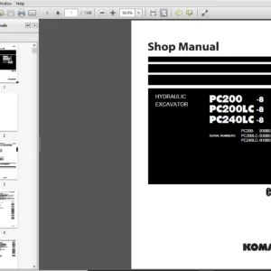 KOMATSU PC200-8 PC200LC-8 PC240LC-8 HYDRAULIC EXCAVATOR SERVICE REPAIR MANUAL - PDF DOWNLOAD