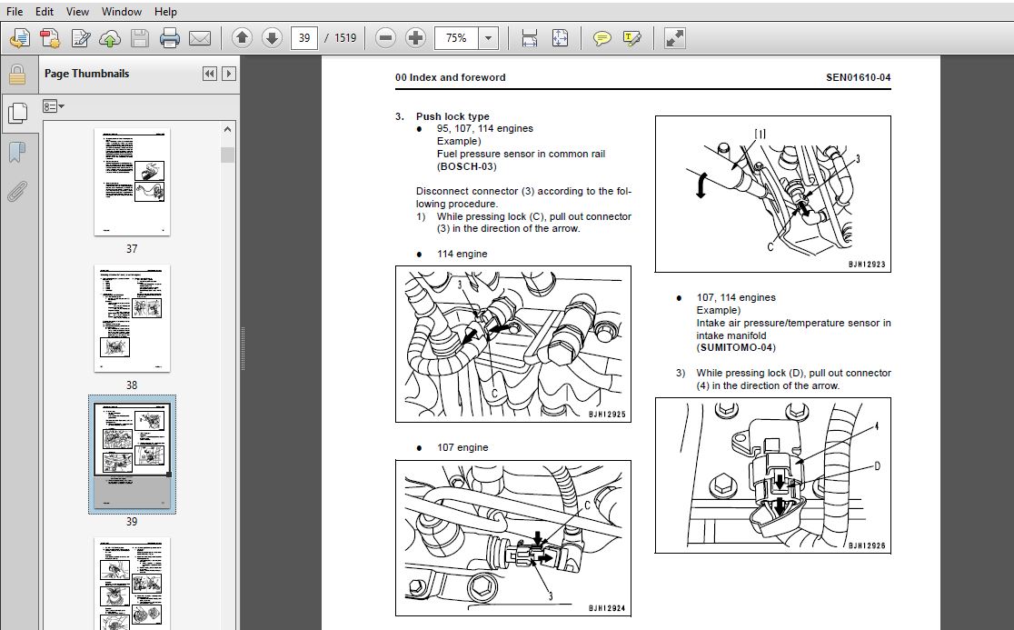 KOMATSU PC2000-8 HYDRAULIC EXCAVATOR SHOP MANUAL(SEN01607-19)-PDF ...