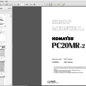 KOMATSU PC20MR-2 SERVICE REPAIR MANUAL (SEBM037001) - PDF DOWNLOAD