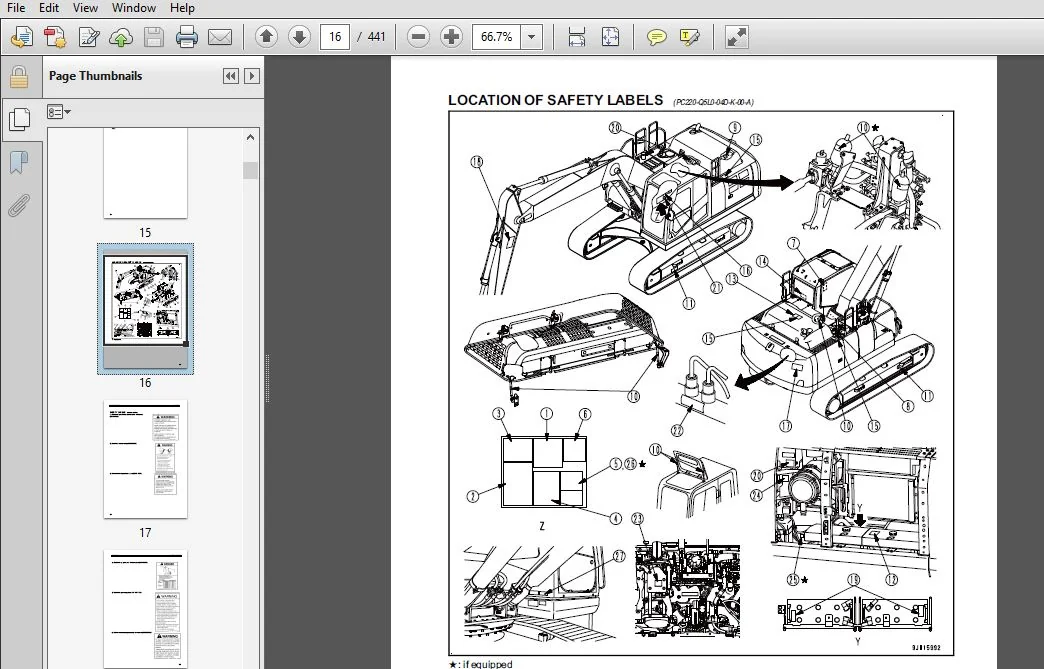 KOMATSU PC240LC-10 HYDRAULIC EXCAVATOR OPERATION & MAINTENANCE MANUAL (SN:90001 and up) KOMATSU PC240LC-10 - PDF DOWNLOAD - Image 2