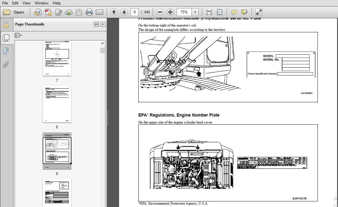 KOMATSU PC290LC-10 HYDRAULIC EXCAVATOR Operation & Maintenance Manual (SN:A25001 and up) KOMATSU PC290LC-10 - Image 3