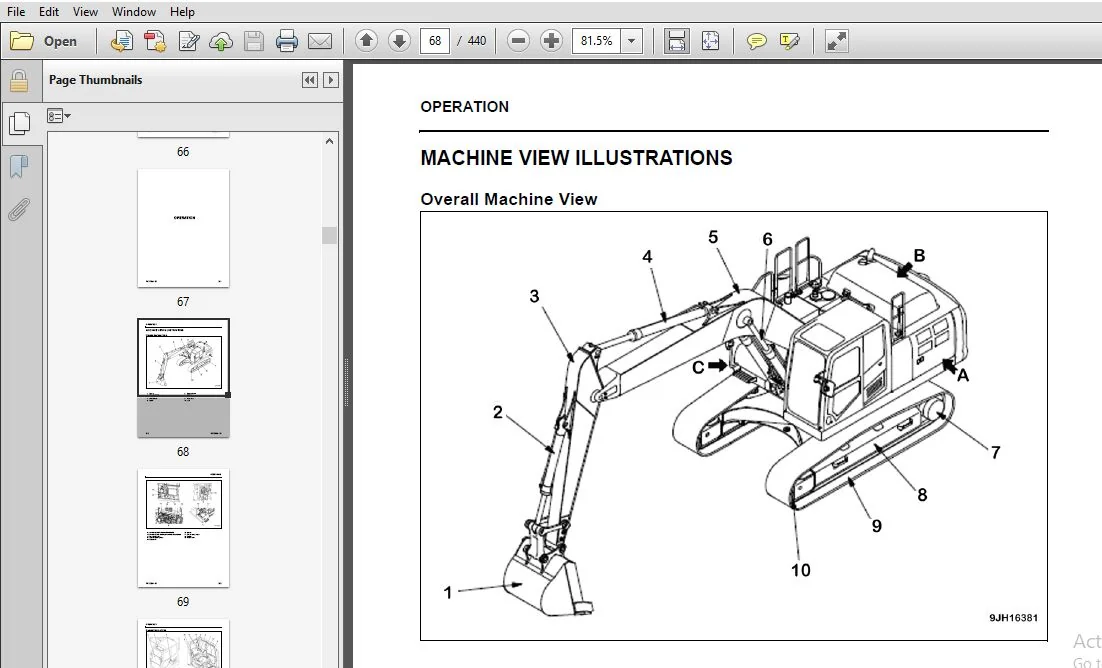 KOMATSU PC290LC-10 HYDRAULIC EXCAVATOR Operation & Maintenance Manual (SN:A25001 and up) KOMATSU PC290LC-10 - Image 4