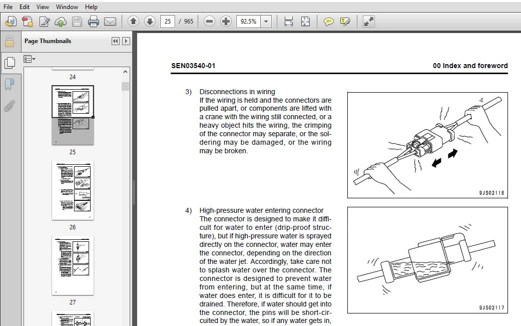 KOMATSU PC300-7E0 PC300LC-7E0 PC350-7E0 PC350LC-7E0 HYDRAULIC EXCAVATOR SERVICE REPAIR MANUAL (SEN03537-03) - PDF DOWNLOAD - Image 3