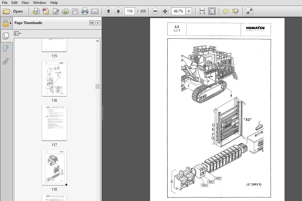 KOMATSU PC3000-1 HYDRAULIC MINING SHOVEL Operation & Maintenance Manual (SN:PC3000-1 6225) KOMATSU PC3000-1 - PDF DOWNLOAD - Image 3