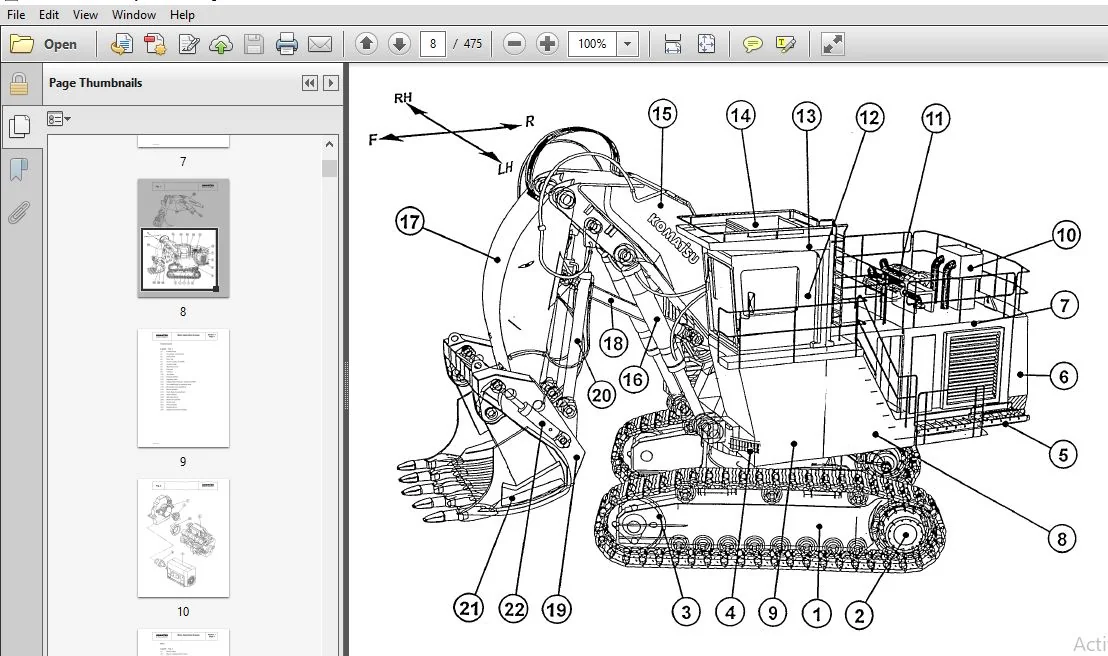 KOMATSU PC3000-1 HYDRAULIC MINING SHOVEL SERVICE REPAIR MANUAL (SN:PC3000-1 6174) KOMATSU PC3000 1 - PDF DOWNLOAD - Image 4