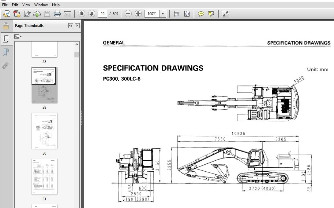 KOMATSU PC300,300LC-6 PC350,350LC-6 SERVICE REPAIR MANUAL (SN:33001 & UP)(SN:12001 & UP) - PDF DOWNLOAD - Image 3