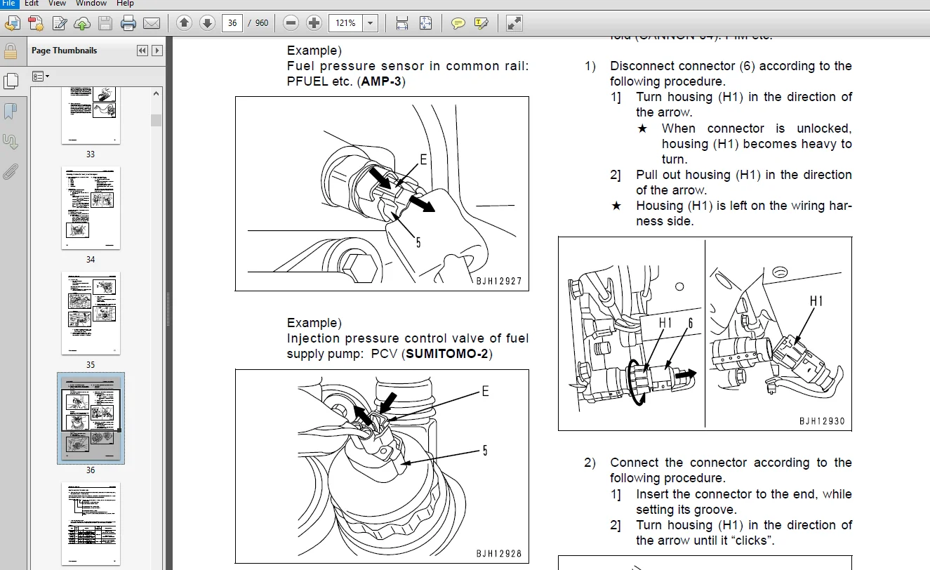 KOMATSU PC308USLC-3E0 HYDRAULIC EXCAVATOR SERVICE REPAIR MANUAL - PDF DOWNLOAD - Image 4
