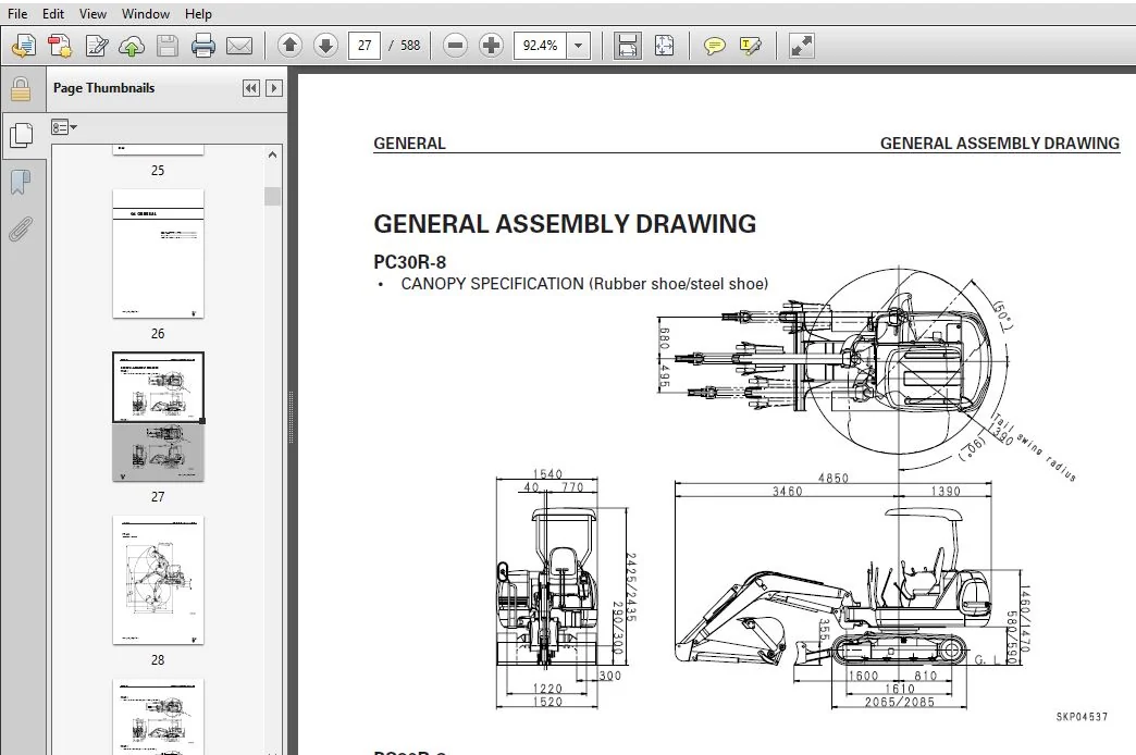 KOMATSU PC30R-8 PC35R-8 PC40R-8 PC45R-8 SERVICE REPAIR MANUAL (SEBM012604) KOMATSU PC30R-8 PC35R-8 - PDF DOWNLOAD - Image 4