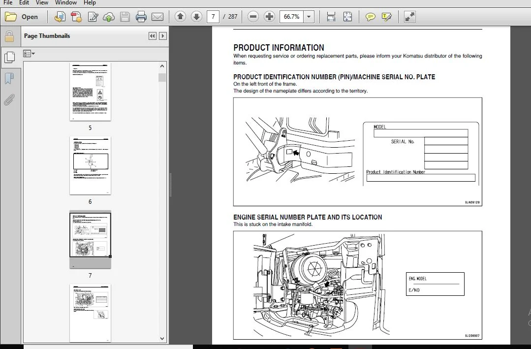 KOMATSU PC45MR-3 PC55MR-3 HYDRAULIC EXCAVATOR OPERATION & MAINTENANCE MANUAL (TEN00508-01) - PDF DOWNLOAD - Image 4