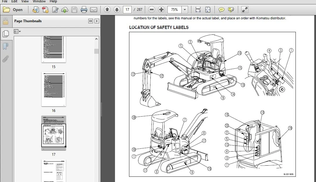KOMATSU PC45MR-3 PC55MR-3 HYDRAULIC EXCAVATOR OPERATION & MAINTENANCE MANUAL (TEN00508-01) - PDF DOWNLOAD - Image 3