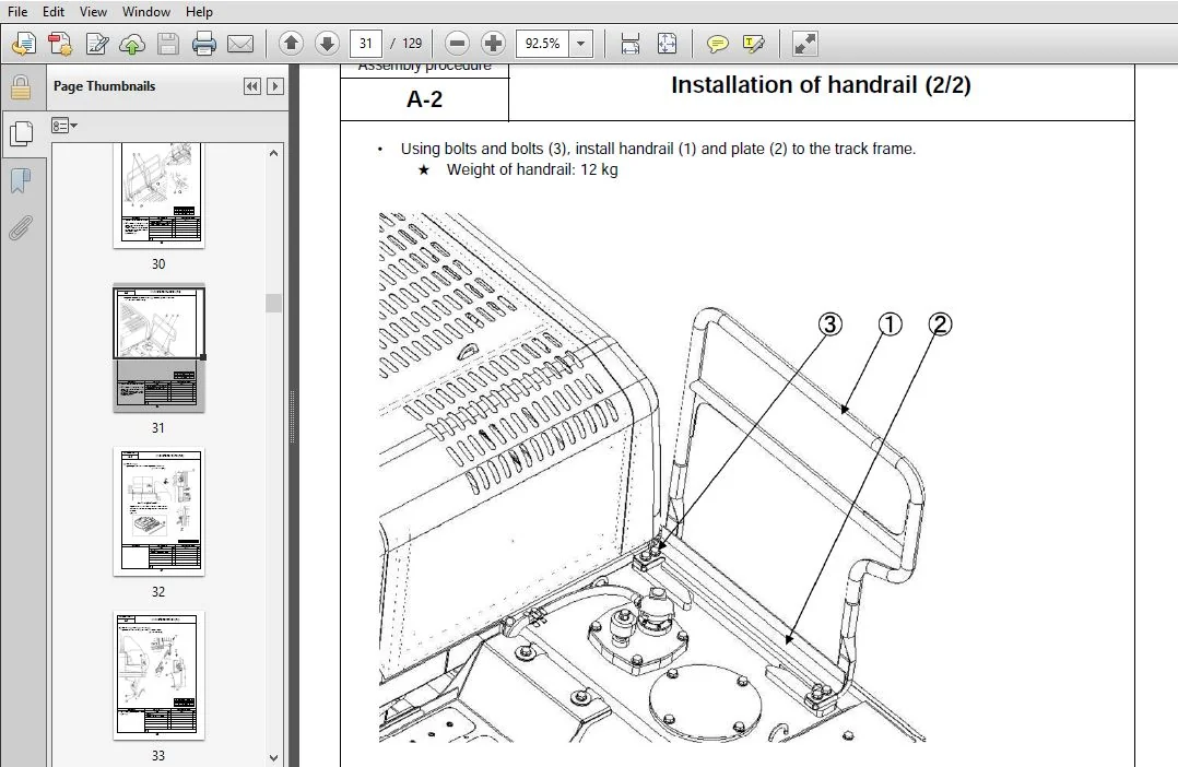 KOMATSU PC490LC-10 HYDRAULIC EXCAVATOR Field Assembly Instruction (SN:80001 & UP) KOMATSU PC490LC-10 - PDF DOWNLOAD - Image 3