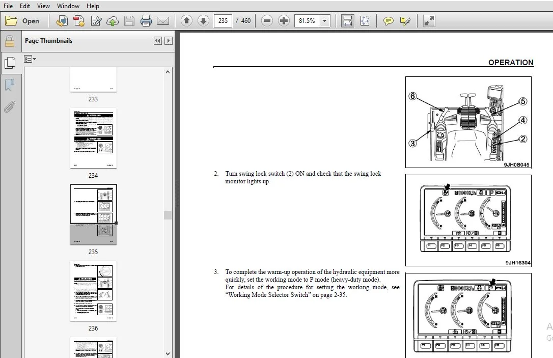 KOMATSU PC490LC-10 HYDRAULIC EXCAVATOR Operation & Maintenance Manual (SN:A40001 and up) KOMATSU PC490LC-10 - PDF DOWNLOAD - Image 3