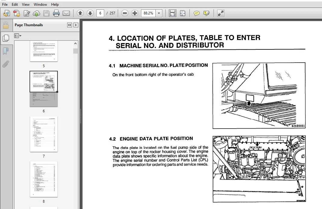 KOMATSU PC400LG5 WITH CUMMINS LTA-IOC ENGINE HYDRAULIC EXCAVATOR OPERATION & MAINTENANCE MANUAL KOMATSU PC400LG5 - PDF DOWNLOAD - Image 3
