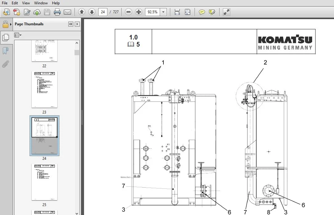 KOMATSU PC5500-6 HYDRAULIC MINING SHOVEL SERVICE REPAIR MANUAL (SN:15019) KOMATSU PC5500 6 - PDF DOWNLOAD - Image 3