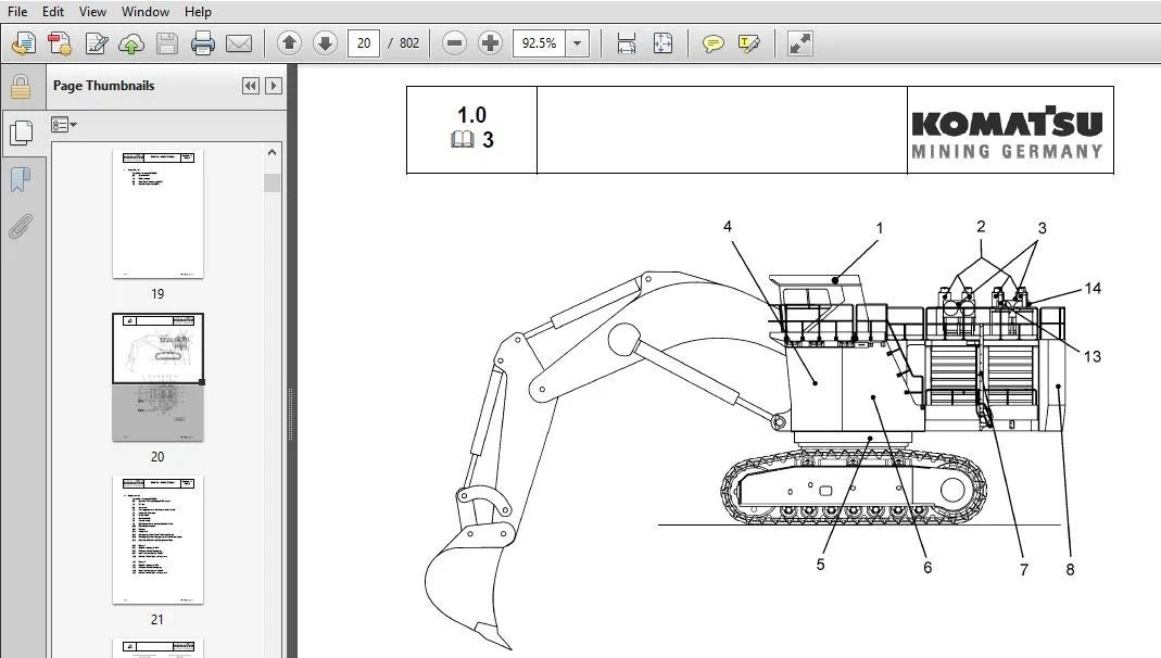 KOMATSU PC5500-6 HYDRAULIC MINING SHOVEL SERVICE REPAIR MANUAL (SN:15025) KOMATSU PC5500 6 - PDF DOWNLOAD - Image 3