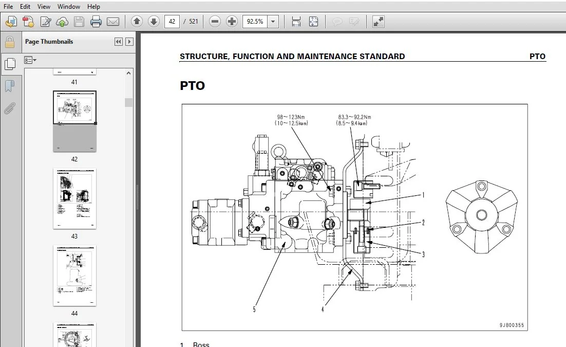 KOMATSU PC58UU-3 SERVICE REPAIR MANUAL (SN:20001 & UP) KOMATSU PC58UU 3 - PDF DOWNLOAD - Image 4