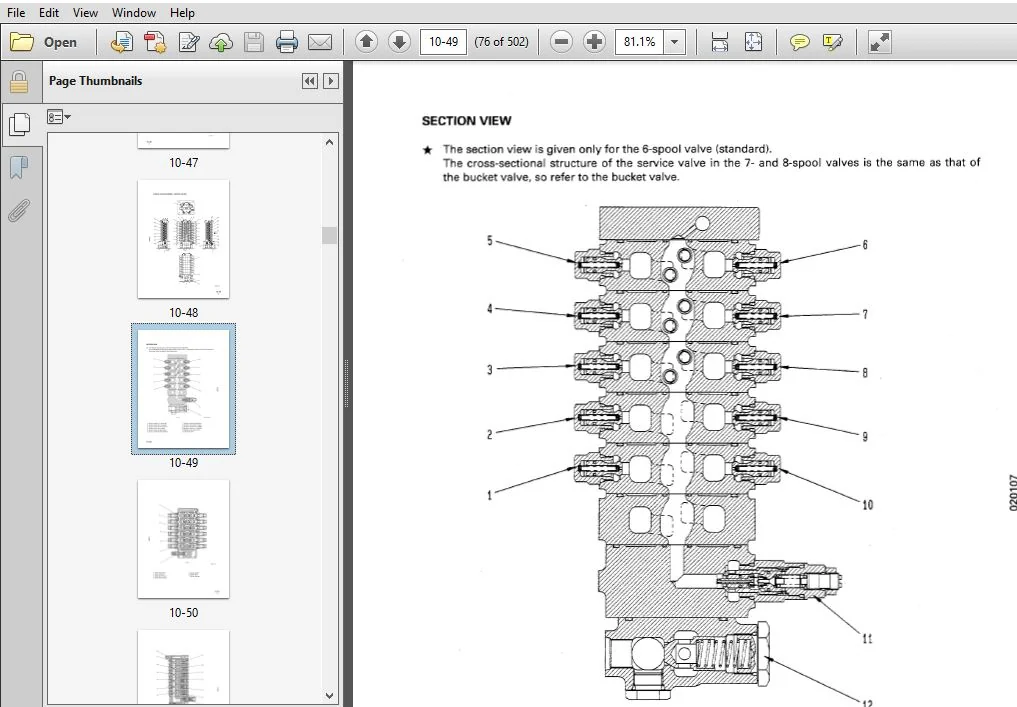KOMATSU PC60-7 HYDRAULIC EXCAVATOR SERVICE REPAIR MANUAL (SN:45001 THRU 52373) KOMATSU PC60-7 - PDF DOWNLOAD - Image 4