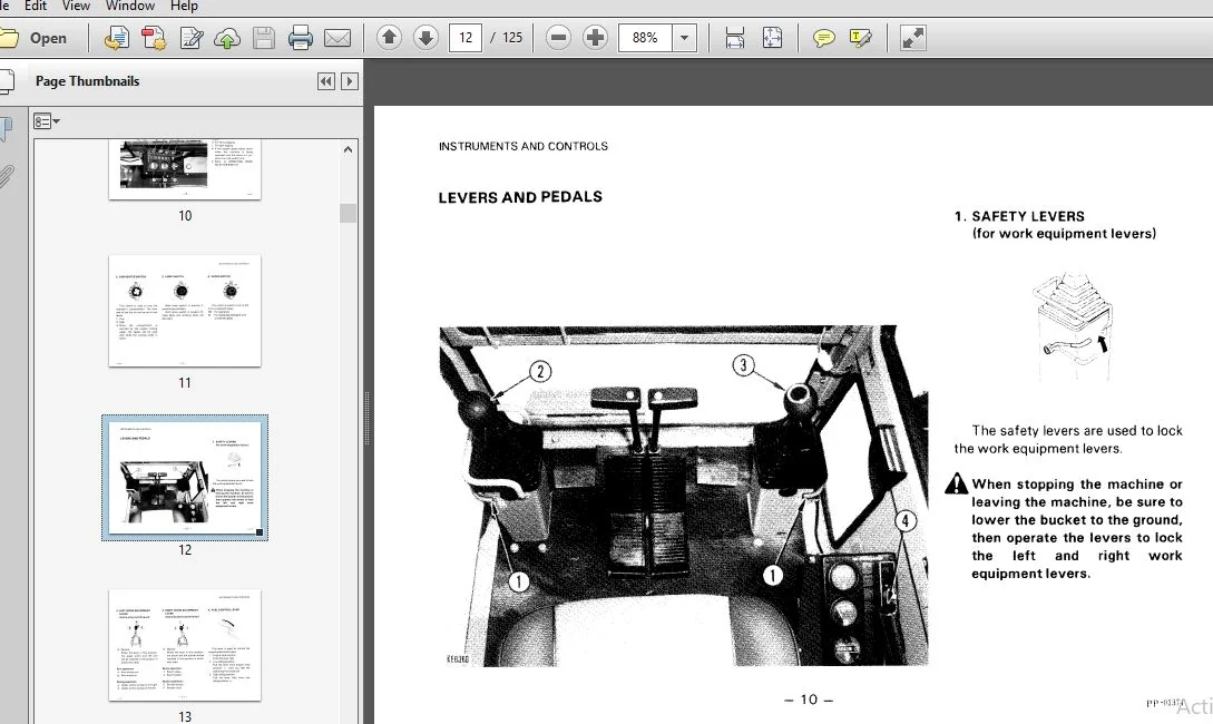 KOMATSU PC60,60L,60U-5 HYDRAULIC EXCAVATOR OPERATION & MAINTENANCE MANUAL(SEAM02010502) - PDF DOWNLOAD - Image 4