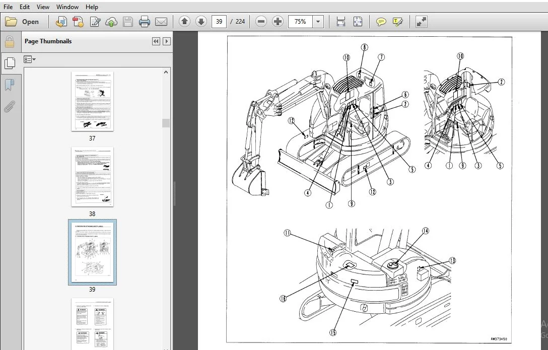 KOMATSU PC75UU-3 HYDRAULIC EXCAVATOR OPERATION & MAINTENANCE MANUAL (SN:19001 & UP) KOMATSU PC75UU-3 - PDF DOWNLOAD - Image 4