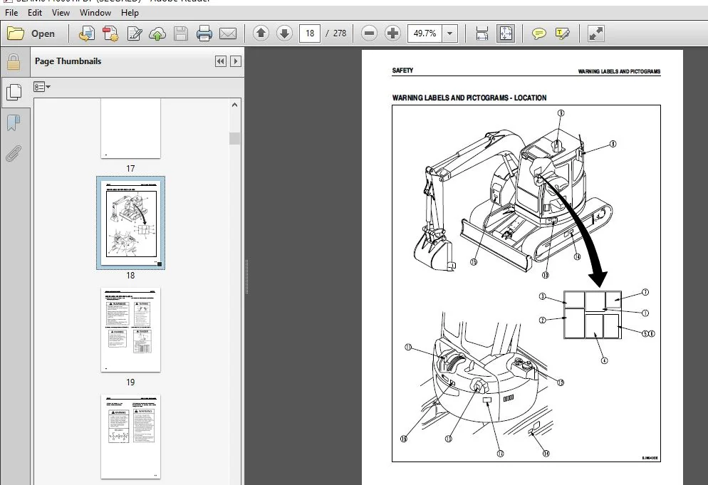 KOMATSU PC78US-6 HYDRAULIC EXCAVATOR OPERATION & MAINTENANCE MANUAL (SN:4001 & UP) KOMATSU PC78US-6 - PDF DOWNLOAD - Image 3