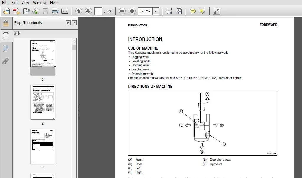 KOMATSU PC88MR-8 HYDRAULIC EXCAVATOR OPERATION & MAINTENANCE MANUAL (SN:5001 & UP) KOMATSU PC88MR 8 - PDF DOWNLOAD - Image 2