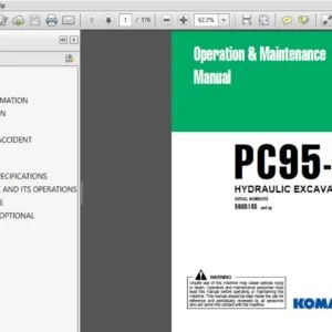 KOMATSU PC95-1 HYDRAULIC EXCAVATOR Operation & Maintenance Manual (SN:5005145 and up) KOMATSU PC95 1 - PDF DOWNLOAD