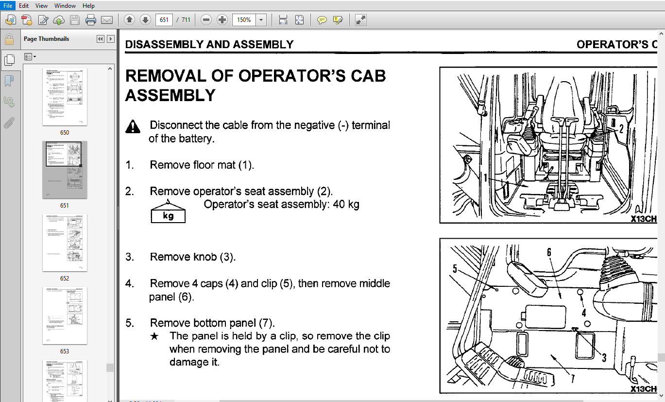 KOMATSU Pc200,200LC-6 PC210LC-6 PC220LC-6 PC250LC-6 HYDRAULIC EXCAVATOR SERVICE REPAIR MANUAL