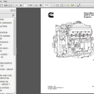 KOMATSU QSK19 Series Diesel Engine Service Repair Workshop Manual - PDF DOWNLOAD