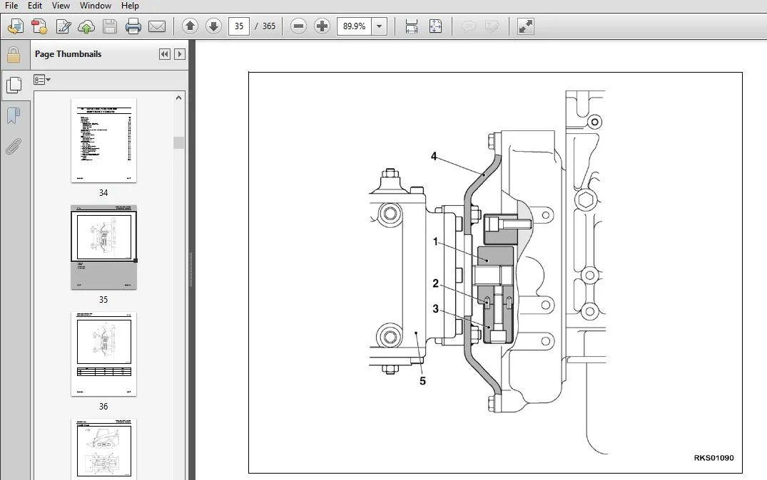 KOMATSU SK820-5N SKID STEER LOADER SHOP MANUAL SL NO SK820-5N A40001 & up ENGINE 4D84E-1 - PDF DOWNLOAD - Image 3