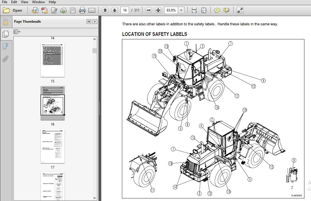 KOMATSU WA200PZ-6 WHEEL LOADER OPERATION & MAINTENANCE MANUAL (SN:70001 & UP) KOMATSU WA200PZ-6 - PDF DOWNLOAD - Image 4