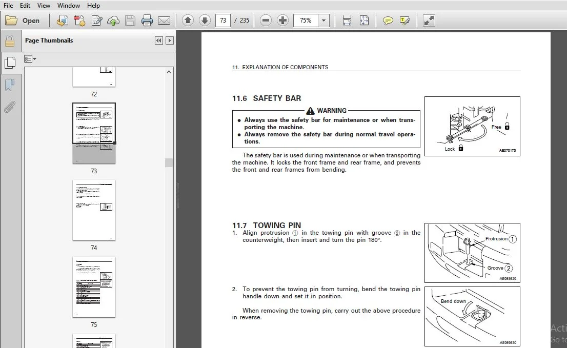 KOMATSU WA250-3A WHEEL LOADER OPERATION & MAINTENANCE MANUAL (SN:WA250-3A 53305 and up) KOMATSU WA250 3A - PDF DOWNLOAD - Image 4