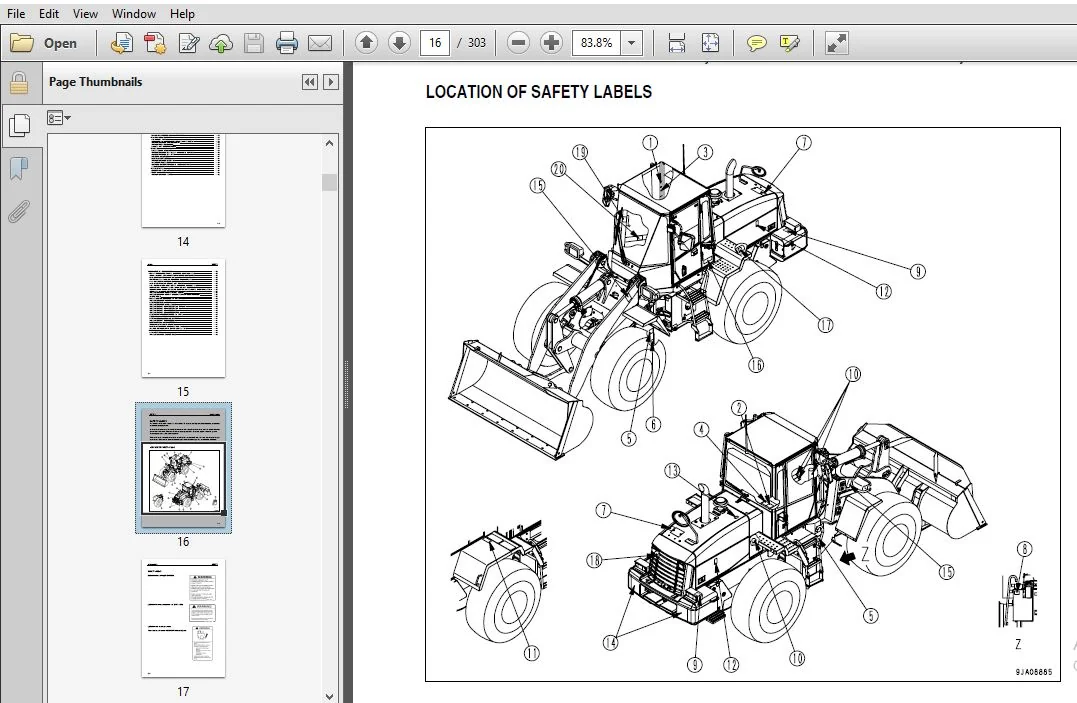 KOMATSU WA250-6 WHEEL LOADER OPERATION & MAINTENANCE MANUAL (SN:75813 & UP) KOMATSU WA250 6 - PDF DOWNLOAD - Image 4