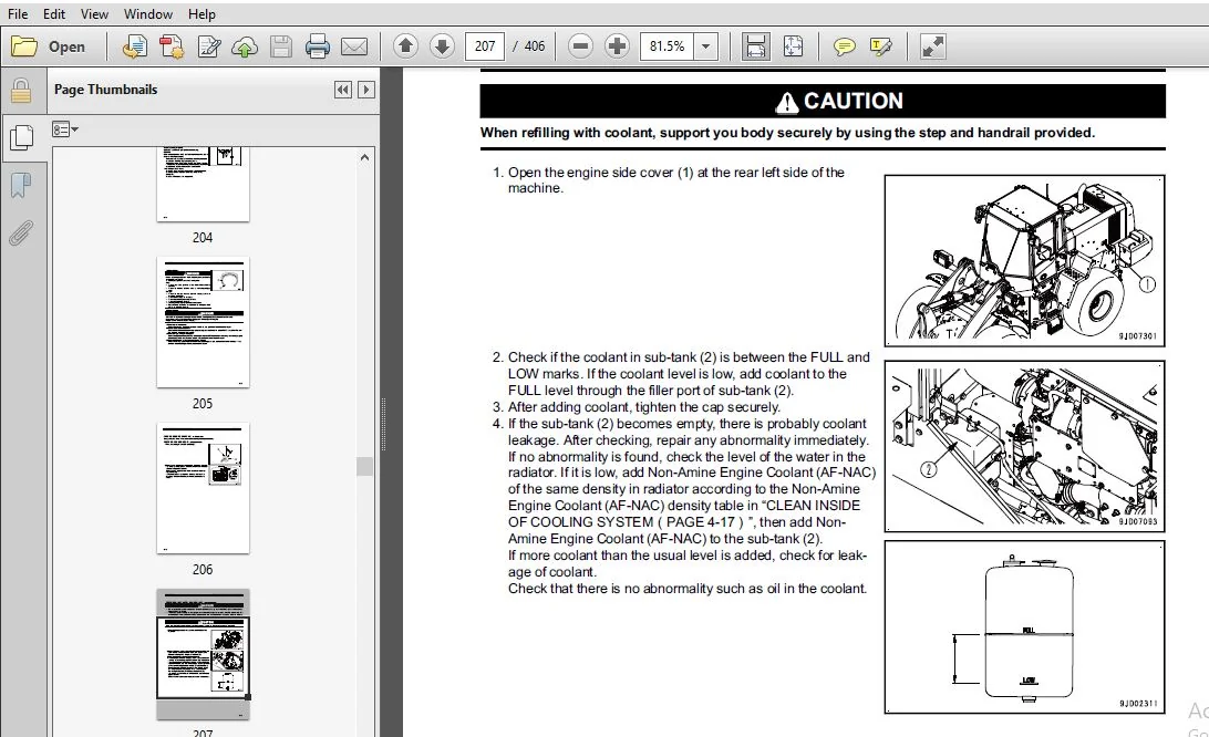 KOMATSU WA320-7 WHEEL LOADER Operation & Maintenance Manual (SN:A36001 and up) KOMATSU WA320-7 - PDF DOWNLOAD - Image 3