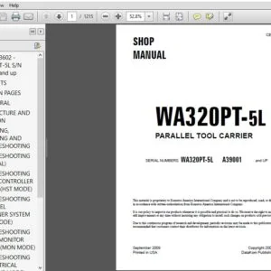 KOMATSU WA320PT-5L PARALLEL TOOL CARRIER SERVICE REPAIR MANUAL - PDF DOWNLOAD