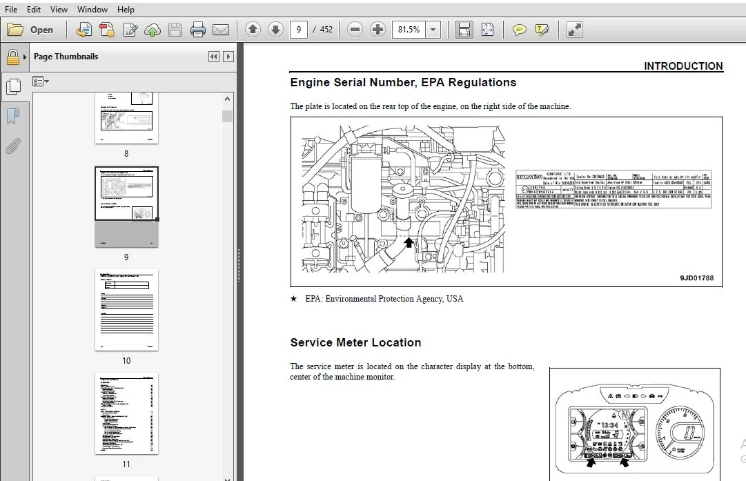 KOMATSU WA380-7 WHEEL LOADER OPERATION & MAINTENANCE MANUAL (SN:A64001 & UP) KOMATSU WA380-7 - PDF DOWNLOAD - Image 3